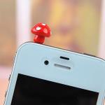 Cute Cartoon Mushroom Anti Dust Plug For Iphone..