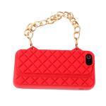 Fashion Red Lady Hand Bag Soft Case For Iphone 5