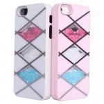 Cool Pink Rhombus Hard Cover Case For Iphone 4/4s
