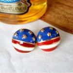 Cute The Stars And The Stripes Earrings