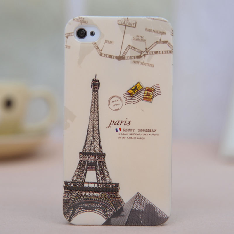 Retro Vintage Eiffel Tower Hard Case Cover For Iphone 4/4s