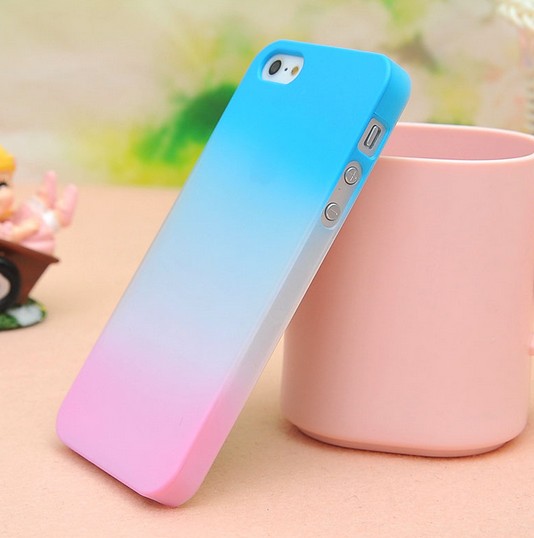 Colourful Gradient Frosted Hard Cover Case For Iphone 5