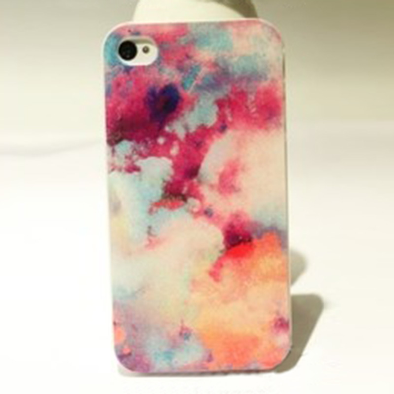 Abstract Colourful Shading Hard Cover Case For Iphone 4/4s