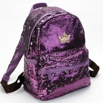 womens purple backpack