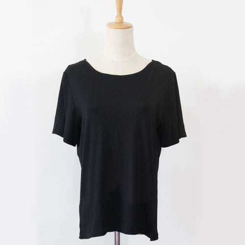 [gh10071]short Sleeve Loose Bowtie Open Back T Shirt on Luulla